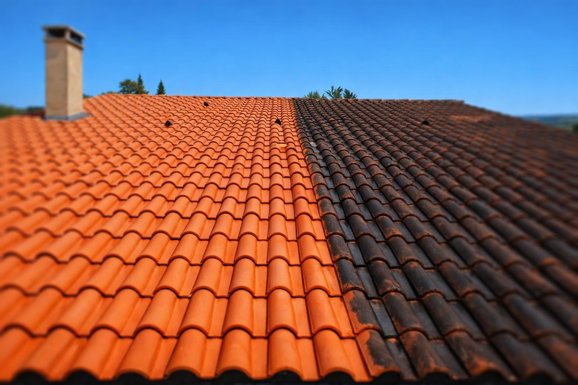 Démoussage nettoyage toiture Maussane-les-Alpilles