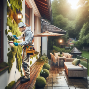 Démoussage : quelles précautions pour protéger vos façades, végétation, terrasse